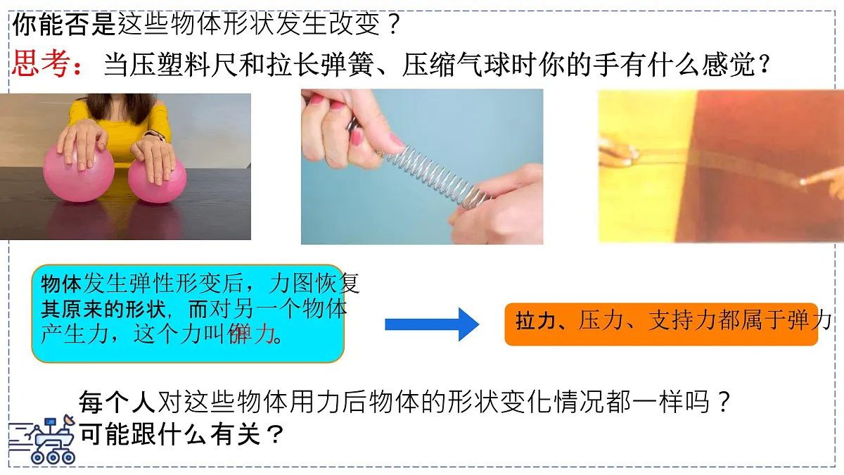 2024-2025学年苏科版物理八年级下册 7.1 力 弹力 课件第7页