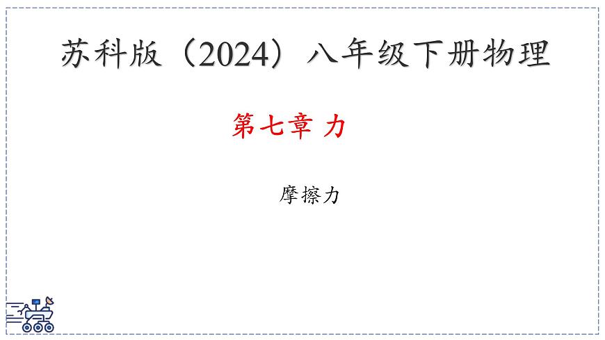 2024-2025学年苏科版物理八年级下册 7.3 摩擦力 课件 (4)第1页