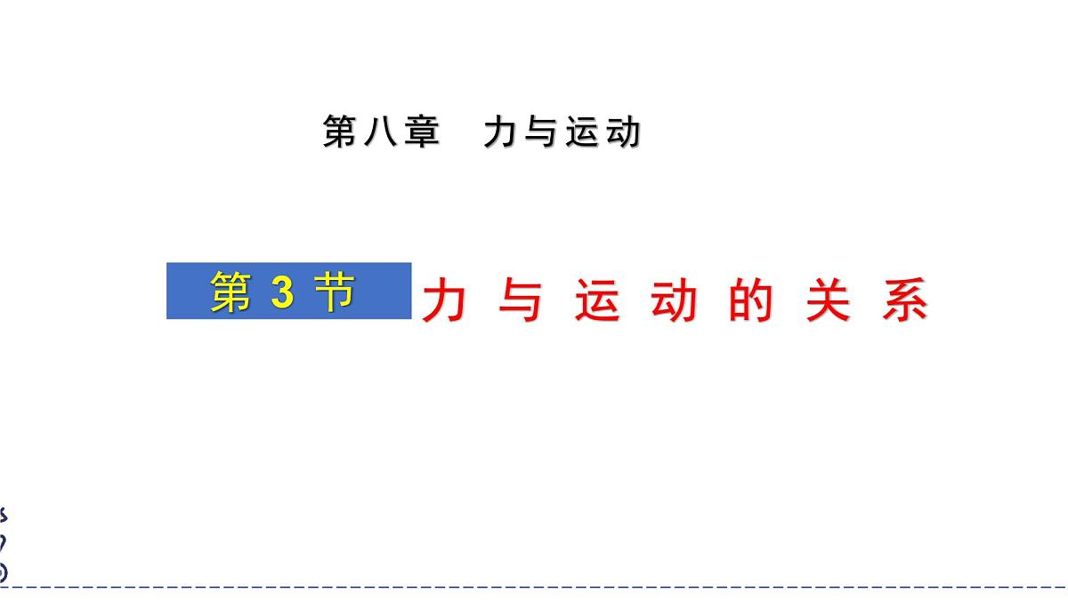 2024-2025学年苏科版物理八年级下册 8.3 力与运动的关系  课件 (2)第1页