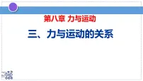初中物理苏科版(2024)八年级下册(2024)力与运动的关系图片ppt课件