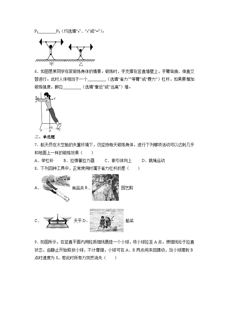 河南省开封市2024-2025学年下学期期末模拟八年级物理试卷第2页