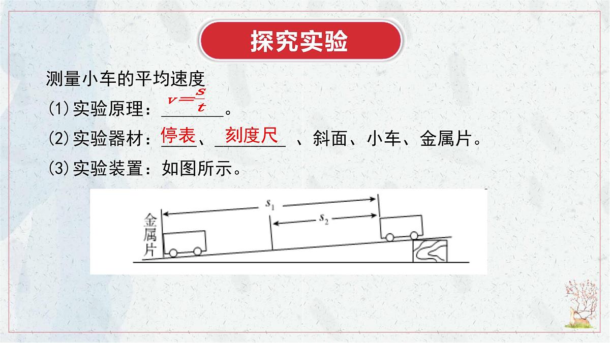 人教版物理（2024）八年级上册 1.4 速度的测量 课件第4页