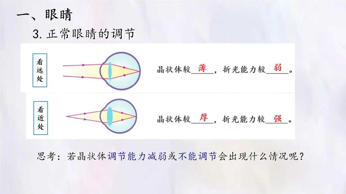人教版物理（2024）八年级上册 5.4 眼睛和眼镜 课件第8页