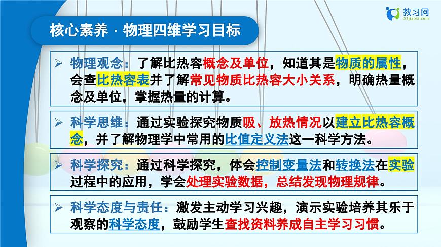 【核心素养·探究性课堂】 第一节 热量比热容 （第一课时） 探究课件第3页