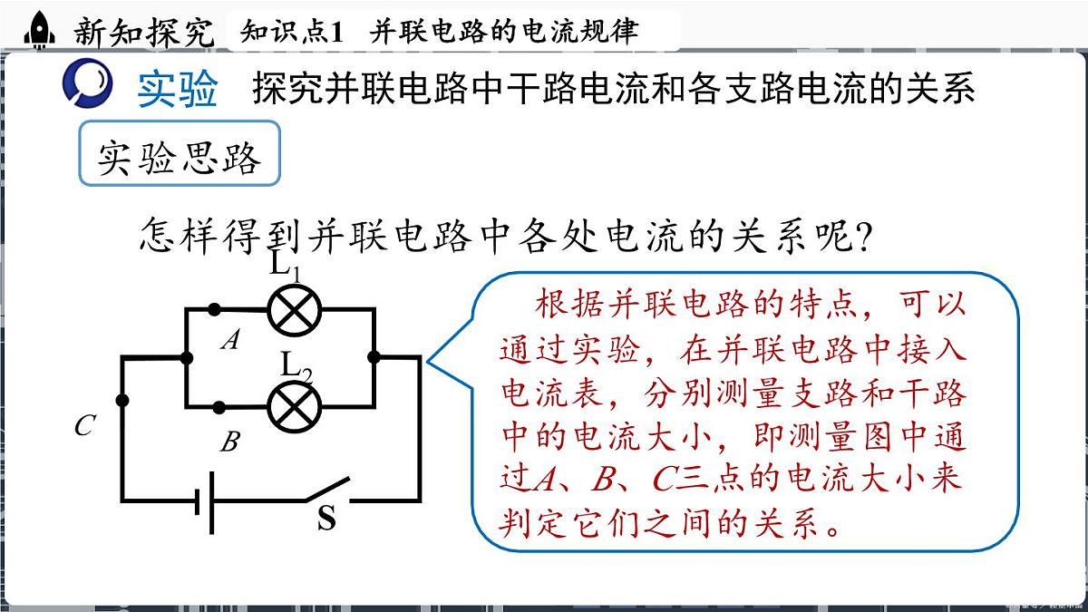 人教版（2024）物理九年级上册 15.5串、并联电路中电流的规律(第2课时) （课件）第4页