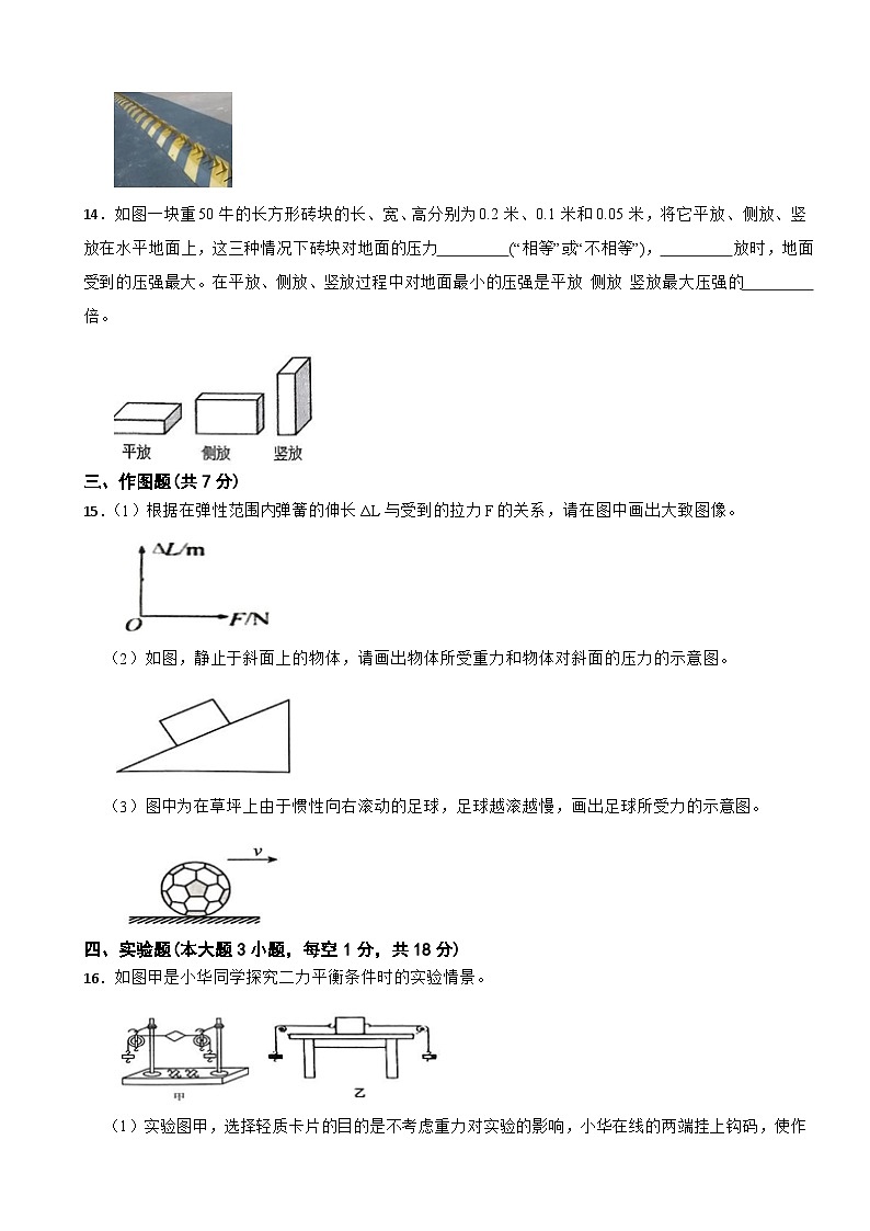 广东省湛江市徐闻县2024~2025学年八年级下学期期中教学调研测试物理试卷第3页