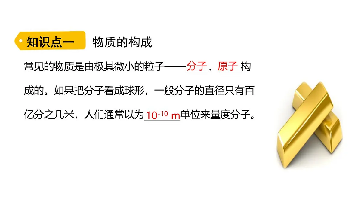 人教版物理九年级全一册13.2分子动理论的初步知识（课件）第3页