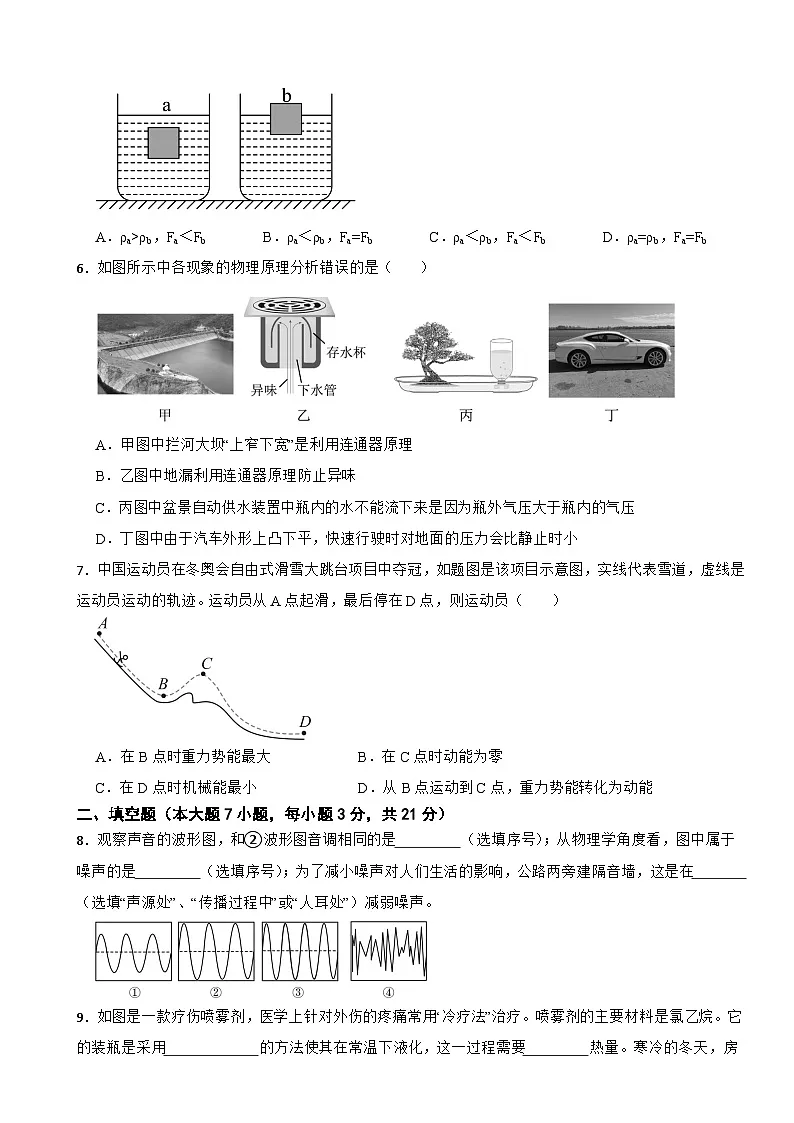 广东省汕头市潮阳区2023-2024学年八年级下学期期末质量监测物理试题第2页