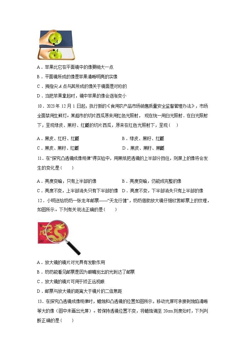 河南省三门峡市陕州区2024_2025学年八年级上册期末物理试卷[有解析]第3页