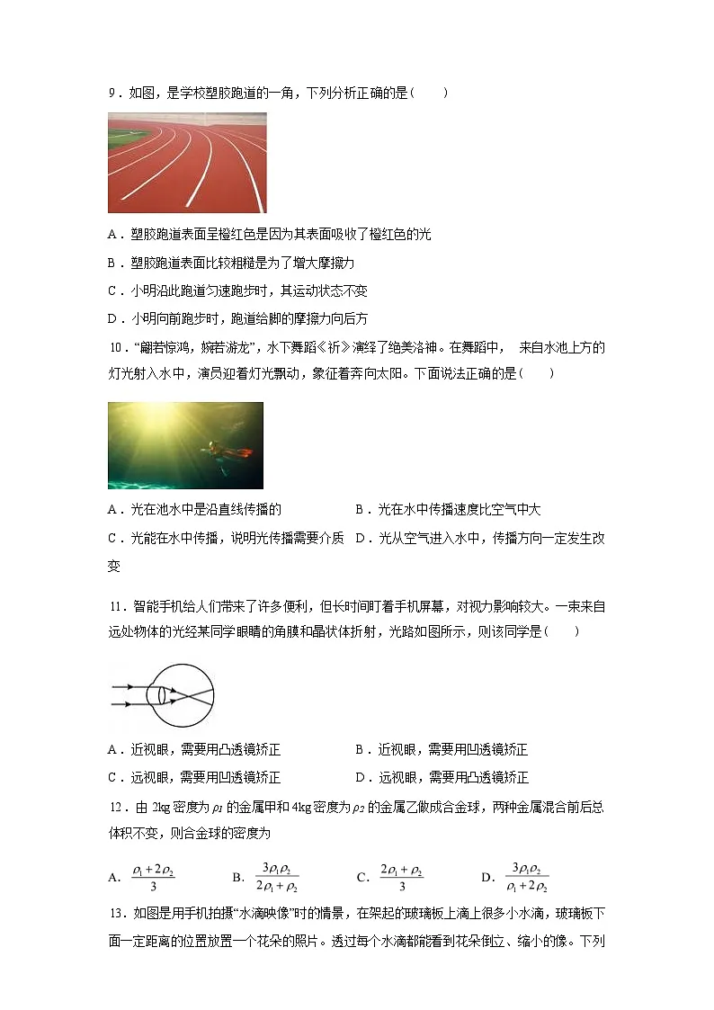 河南省周口市沈丘县2024_2025学年八年级上册期末物理试卷[有解析]第3页