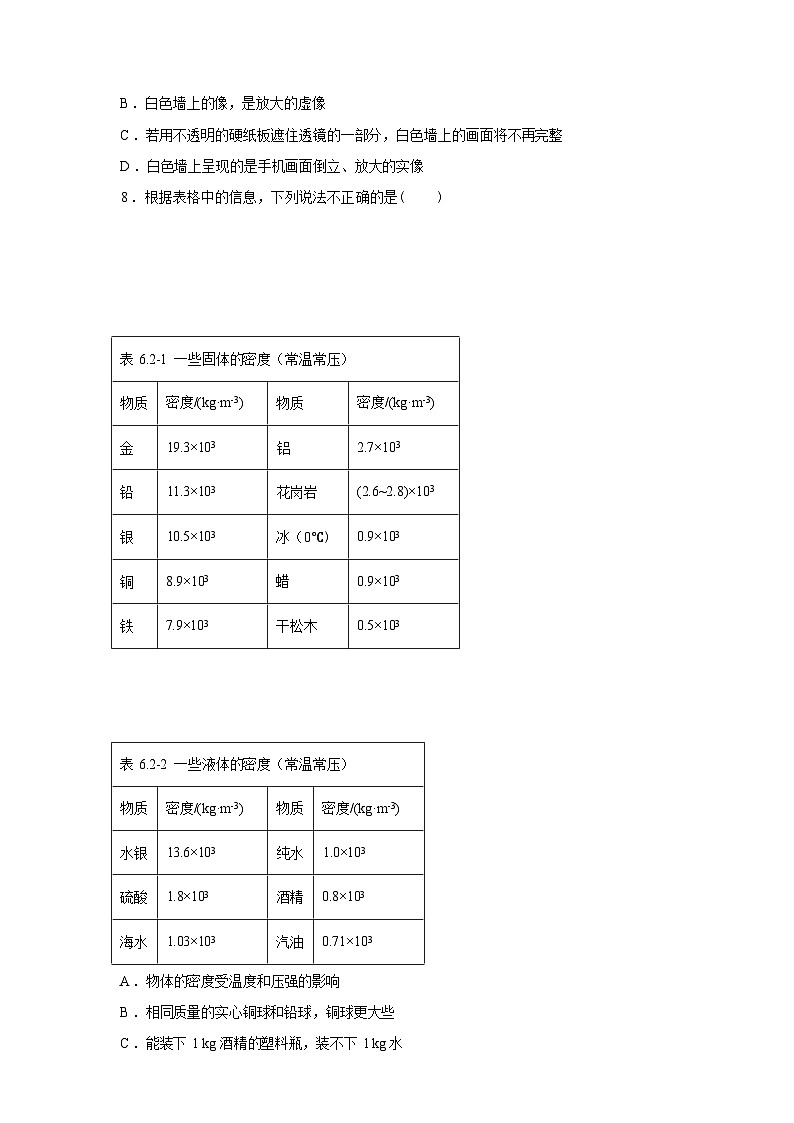 山东省日照市岚山区2024_2025学年八年级上册期末考试物理试卷[有解析]第3页