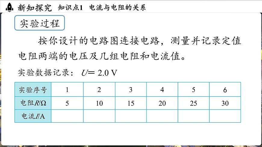 17.1电流与电压和电阻的关系第2课时第6页