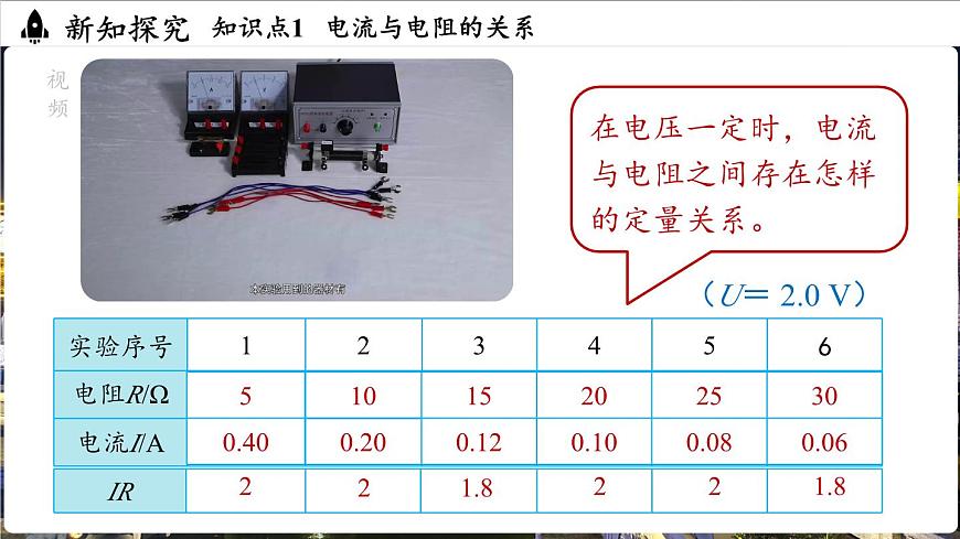 17.1电流与电压和电阻的关系第2课时第7页