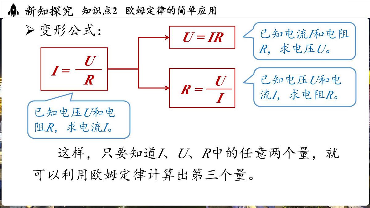 人教版（2024）物理九年级上册 17.2 欧姆定律 （课件）第8页