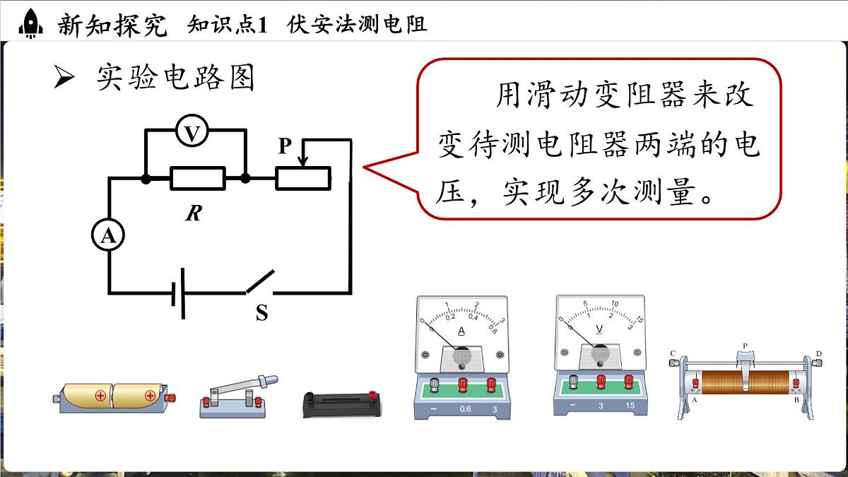 人教版（2024）物理九年级上册 17.3 电阻的测量 （课件）第5页