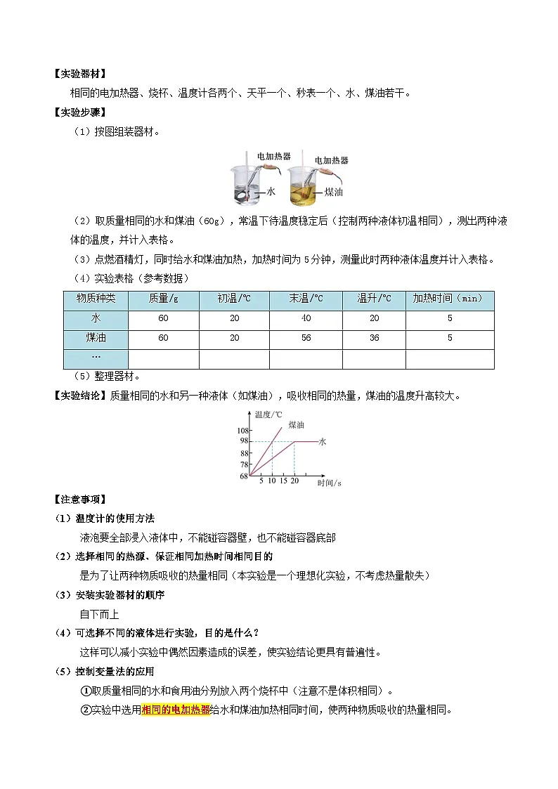 第01讲 热量 比热容（预习）（解析版）第2页