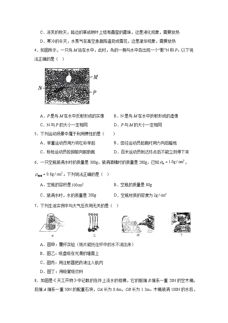 2025年黑龙江省龙东地区中考三模物理试题（无答案）第2页