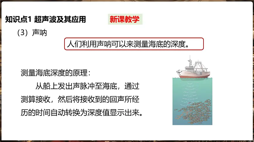 沪科版（2024）物理八年级全一册 2.3 超声波与次声波 （课件）第8页