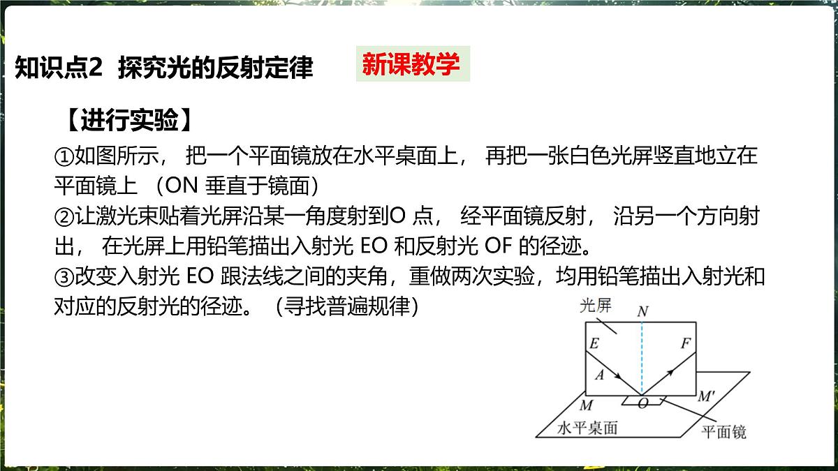 3.1 探究：光的反射定律 第2课时光的反射定律及其应用第8页
