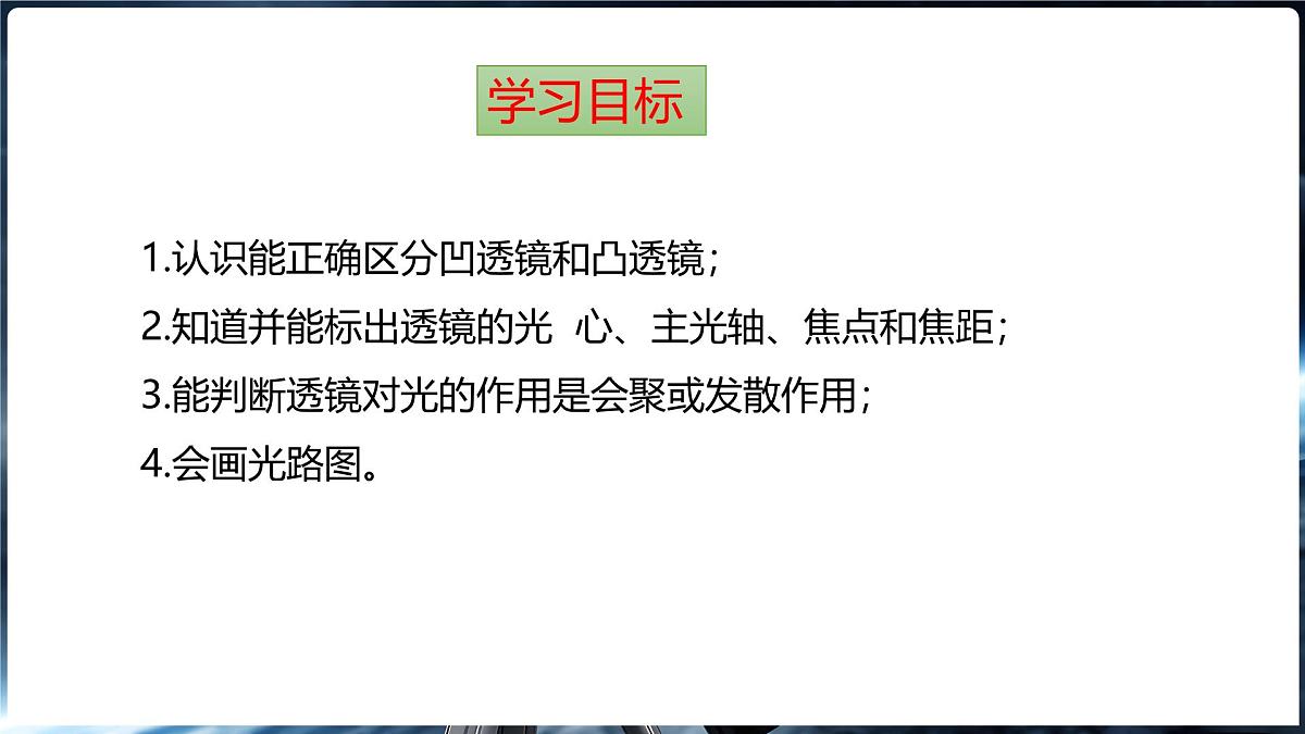 沪科版（2024）物理八年级全一册 4.1 凸透镜与凹透镜 （课件）第2页