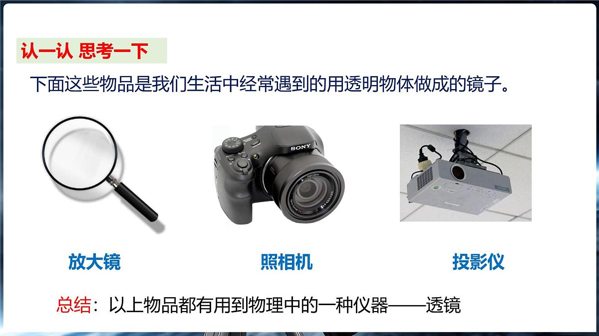 沪科版（2024）物理八年级全一册 4.1 凸透镜与凹透镜 （课件）第3页