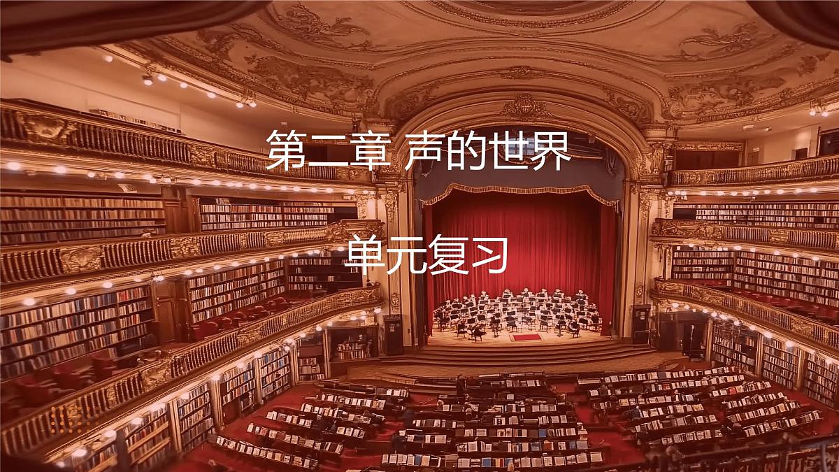 沪科版（2024）物理八年级全一册 第二章《声的世界》单元复习 （课件）第1页