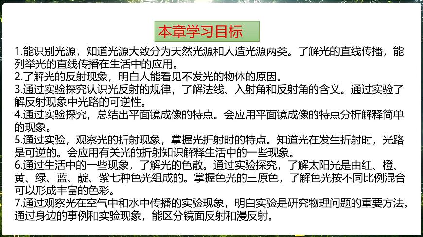 沪科版（2024）物理八年级全一册 第三章《光的世界》单元复习 （课件）第2页