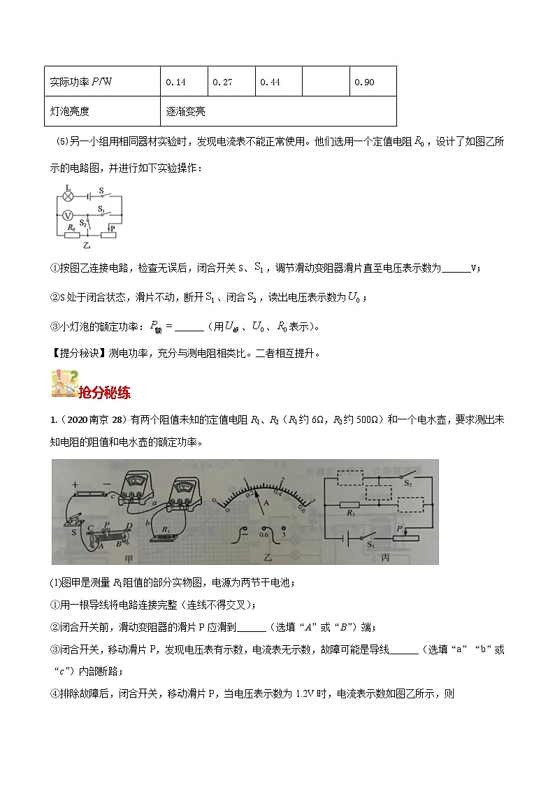 秘籍 35  电功率的测量（原卷版）第2页