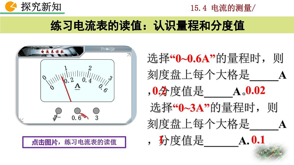 人教版物理九年级全一册15.4 电流的测量（课件）第8页