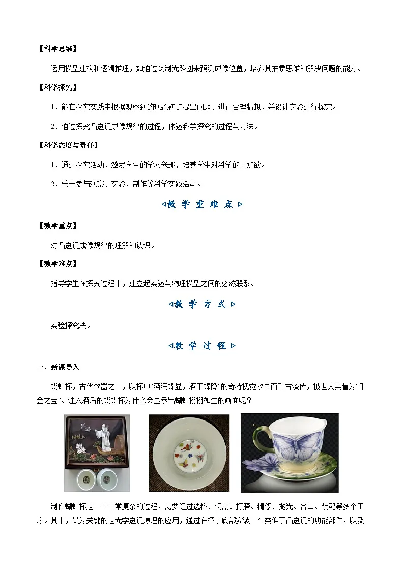 3.6《凸透镜成像规律》（教学设计）第2页