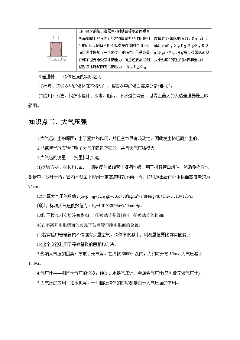 专题9 压强（原卷版）第3页