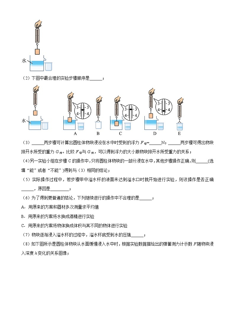 实验九 探究浮力的大小跟排开所受重力的关系（解析版）第3页