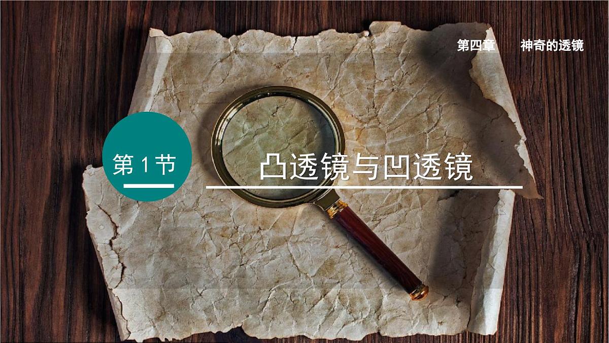 2025年秋沪科版八年级物理全一册 第一节  凸透镜与凹透镜（课件）第1页