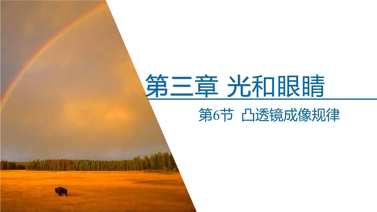 2025年秋沪粤版八年级物理上册 3.6 凸透镜的成像规律（课件）第1页