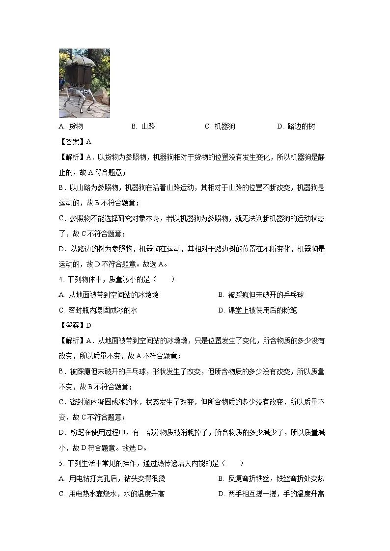 2025年海南省儋州市中考三模物理试卷（解析版）第2页