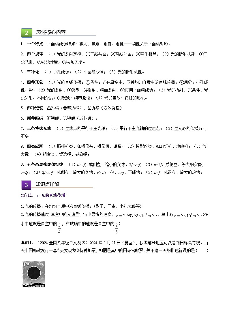 第三章《光和眼睛》单元总结第2页