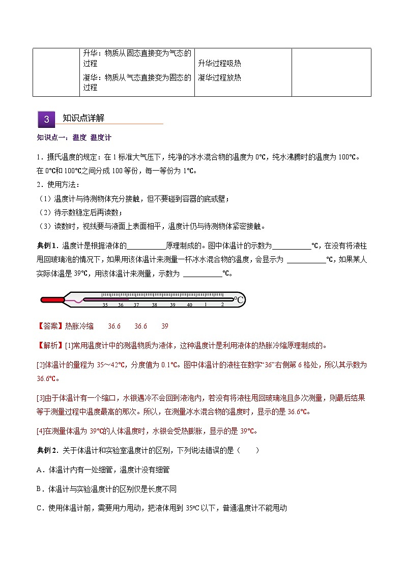 第四章 物质的形态及其变化 单元总结（解析版）第2页