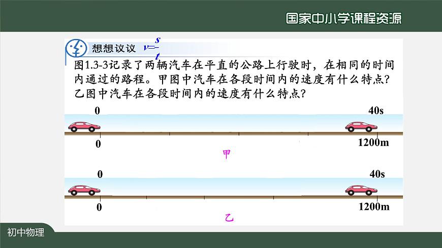 1.3运动的快慢（第二课时）第6页