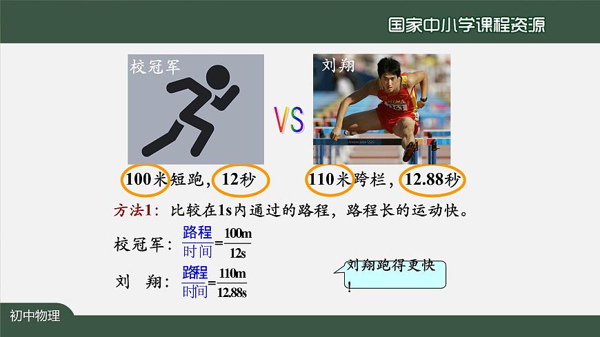 1.3运动的快慢(第一课时)第8页