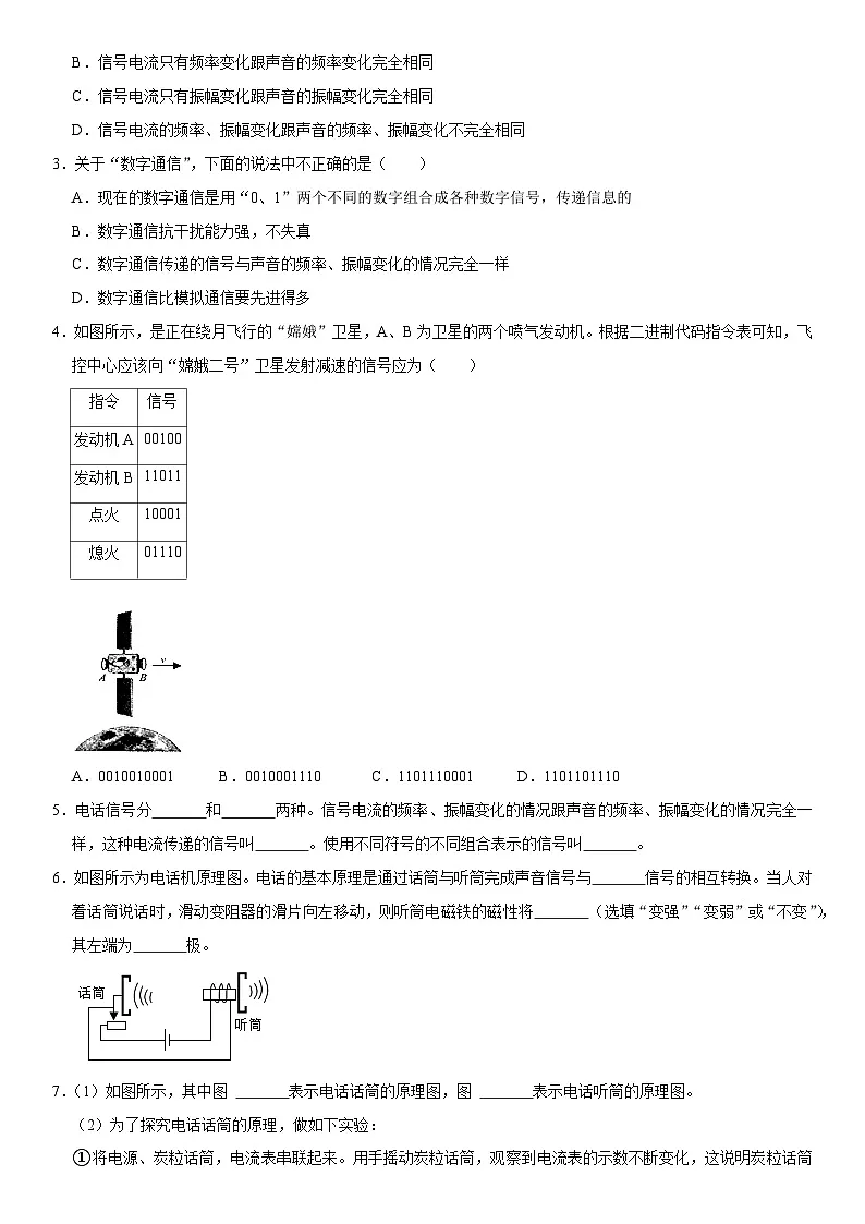 第21章 信息的传递（高频考点精讲）（原卷版）第2页