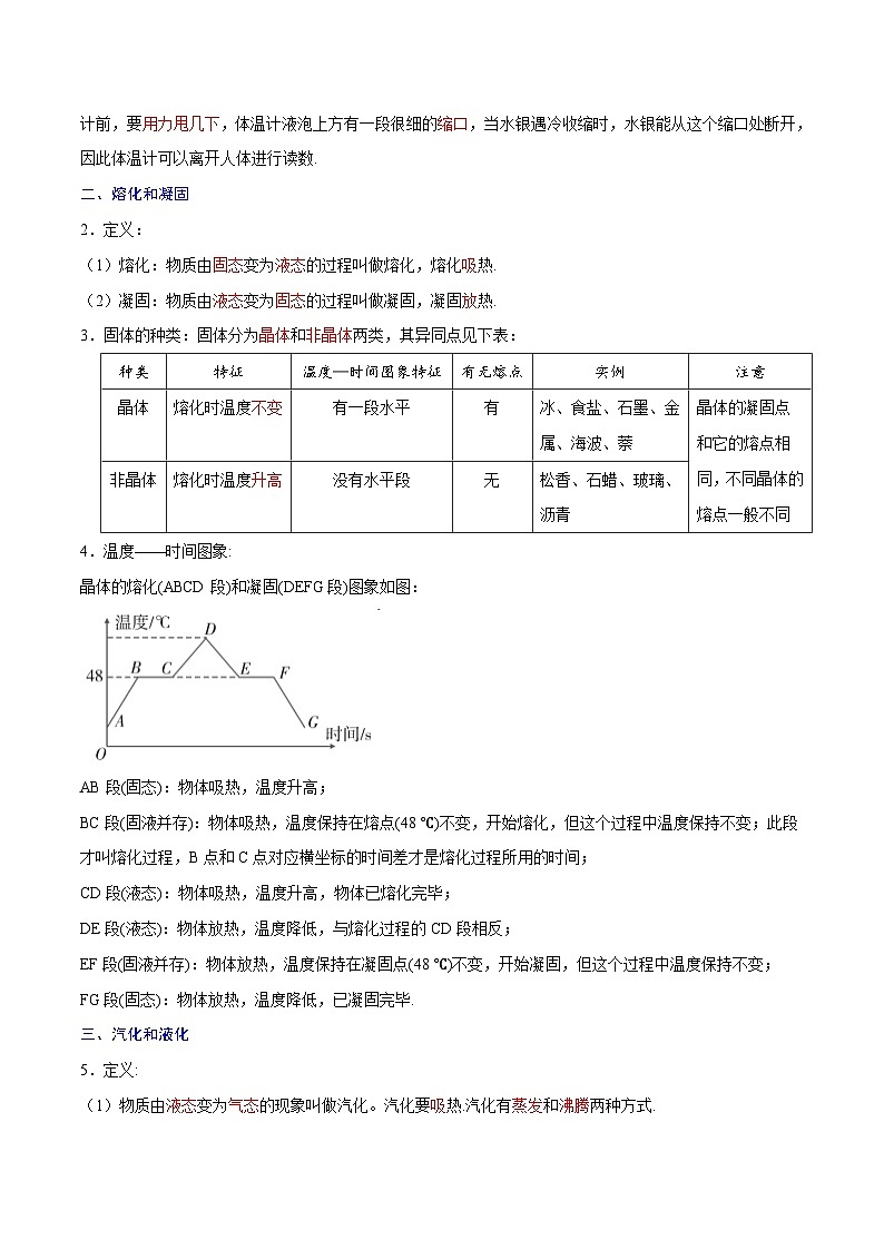 专题04　物态变化【考点精讲】（解析版）第2页