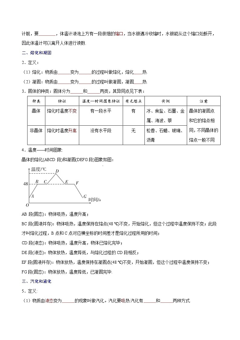 专题04　物态变化【考点精讲】（原卷版）第2页