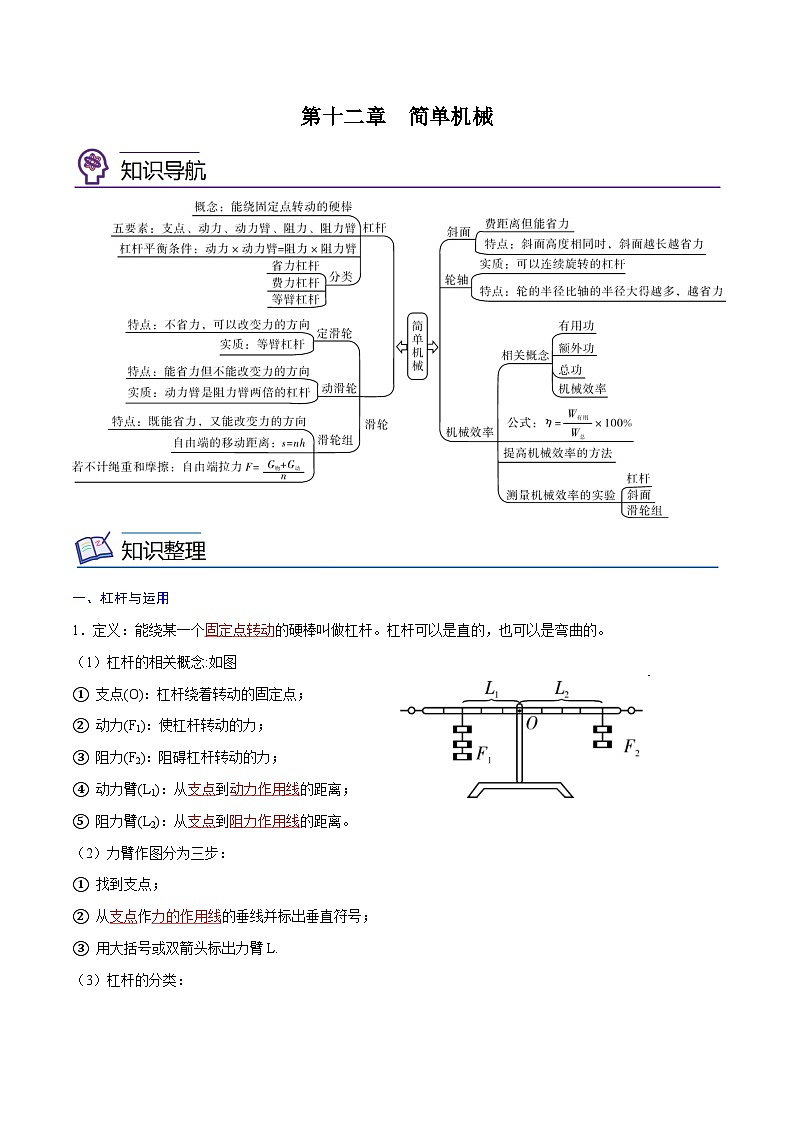 专题12  简单机械【考点精讲】（解析版）第1页