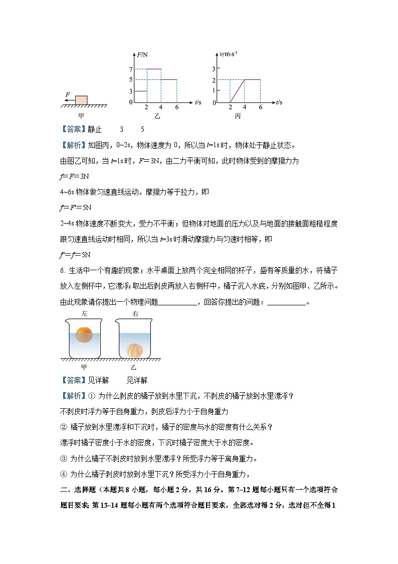 河南省平顶山市2024-2025学年八年级下学期期末(2)物理试卷（解析版）第3页