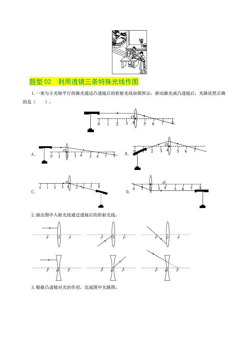 专题03 透镜及其应用（练习）（原卷版）第3页