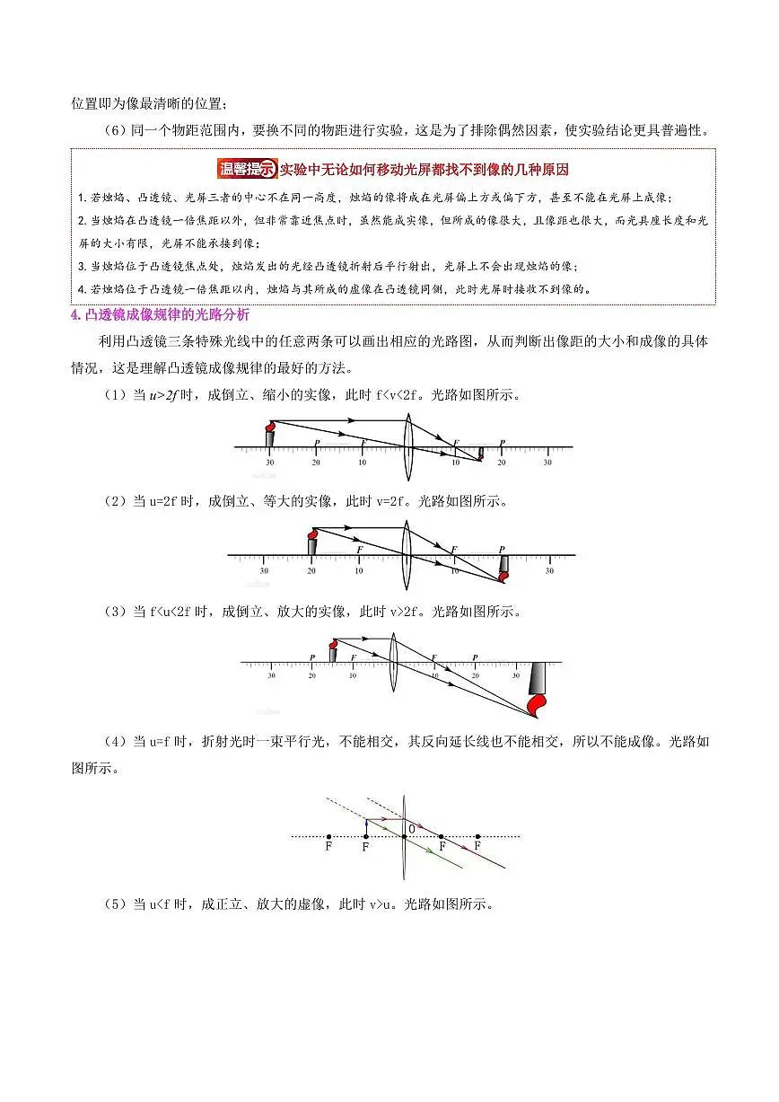 第21讲 凸透镜成像的规律(解析版)第3页