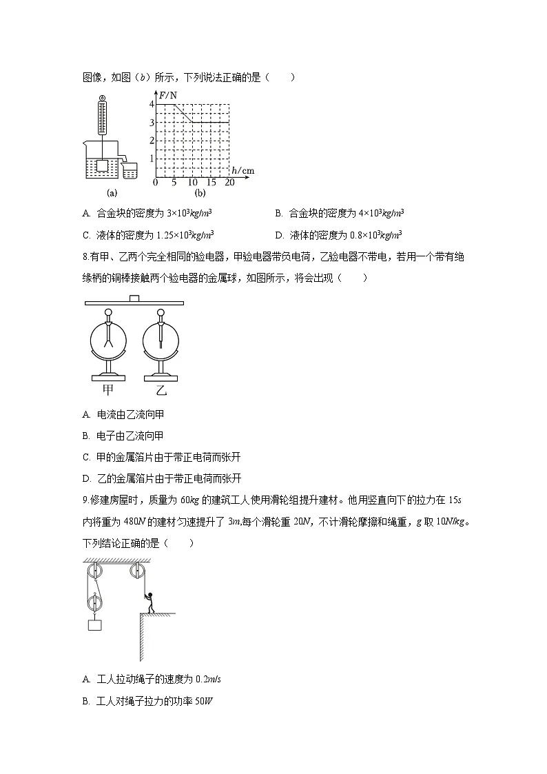 2025年山东省济宁市高新区中考二模物理试卷（解析版）第3页