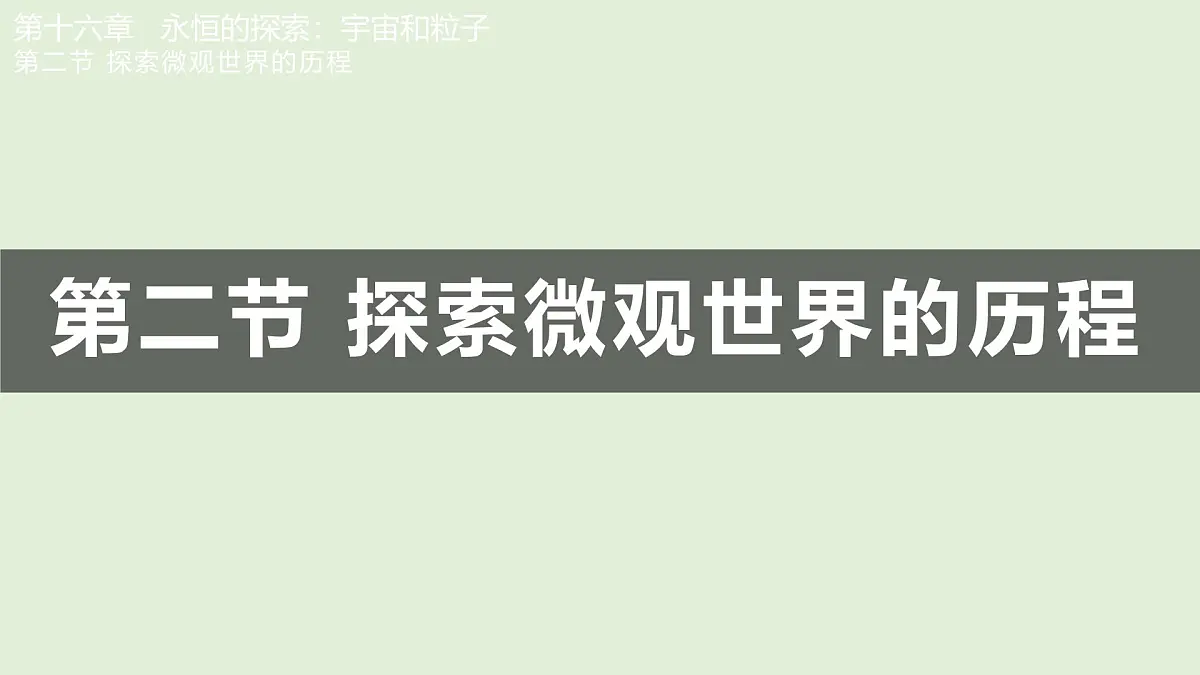 16.2 探索微观世界的历程（课件）2025-2026学年北师大版九年级物理全册第1页