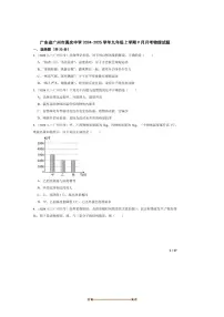 2024～2025学年广东省广州市真光中学九年级上9月月考物理试卷