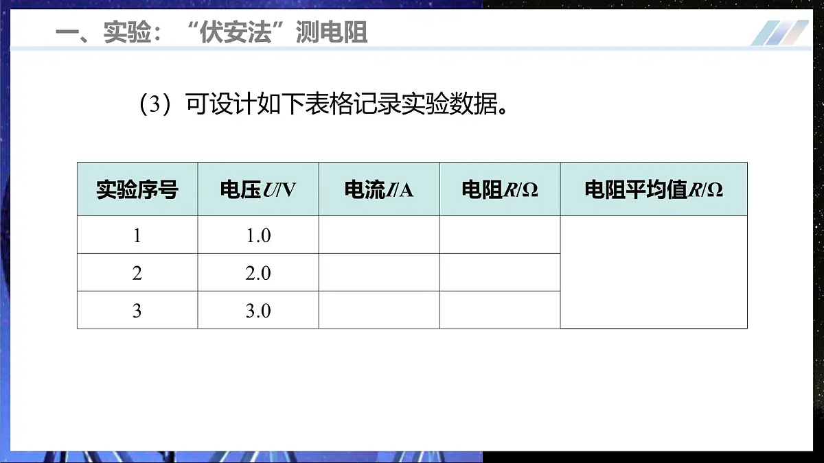 第三节 测量：用电流表和电压表测量电阻（培优教学课件）物理沪科版2024九年级全一册第8页